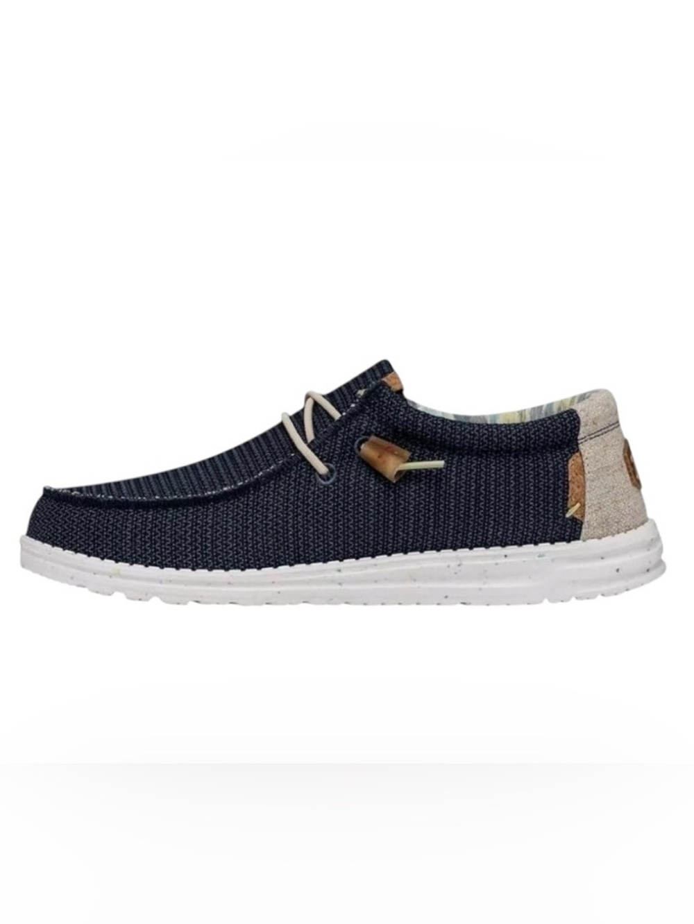 Hey Dude Wally Knit Slip-On Loafers in Navy and Tan